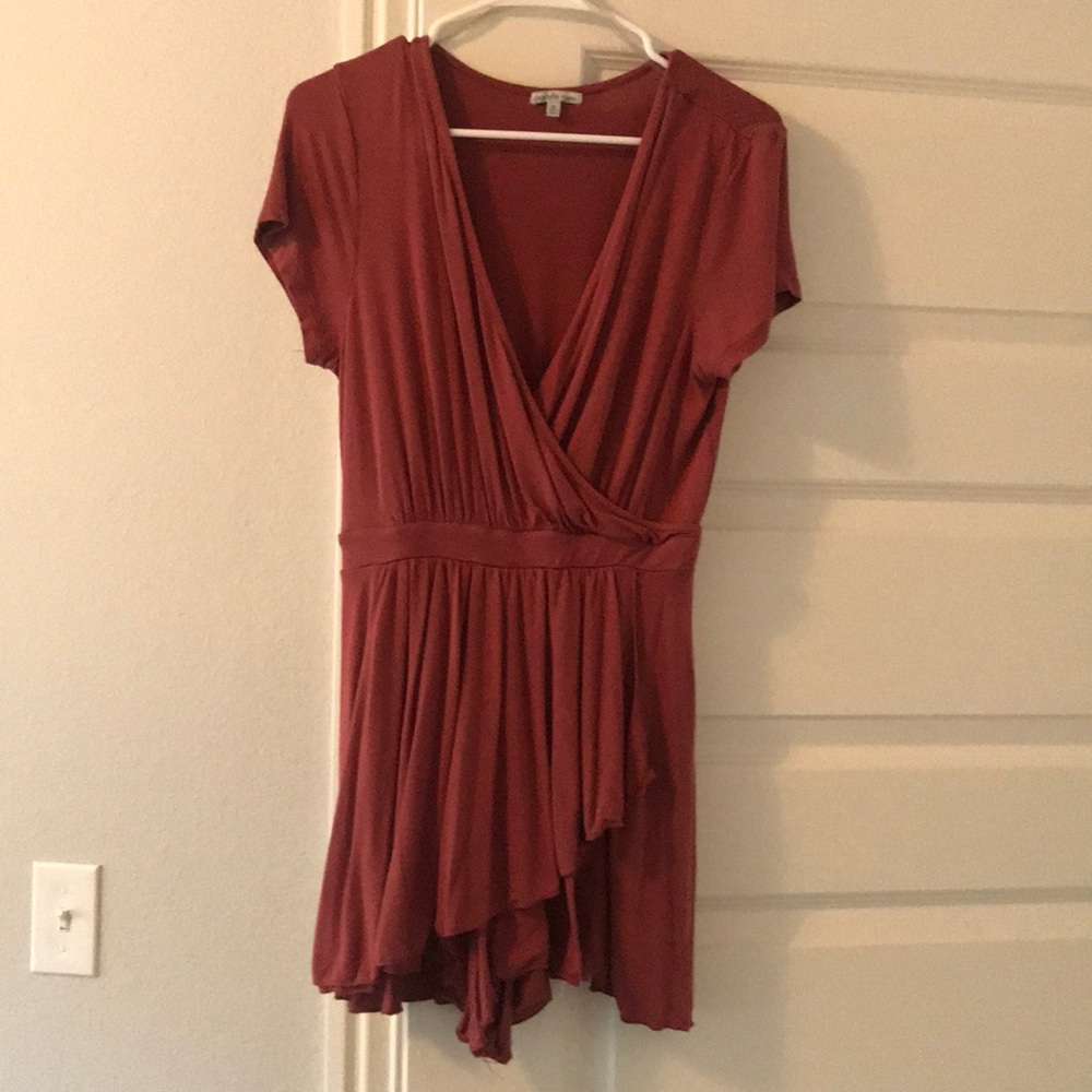 Light rose, short sleeved romper